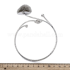 Bracelets manchettes en alliage à coussinets pour filles et femmes&nbsp;AJEW-A063-01B-P