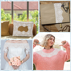 5 ярд полиэстеровой цветочной вышивки кружевной отделки&nbsp;OCOR-GF0004-38A