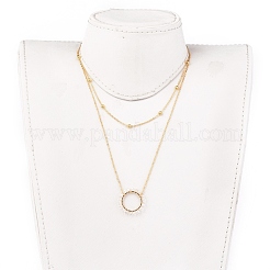 Kit de colliers avec perles de verre galvanisé&nbsp;NJEW-JN02626-01