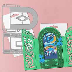 Углеродистая сталь разрезает трафареты DIY-WH0309-2004