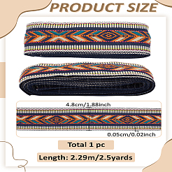 2.5 ярд поликоттоновых лент с этнической вышивкой&nbsp;OCOR-LP0003-96