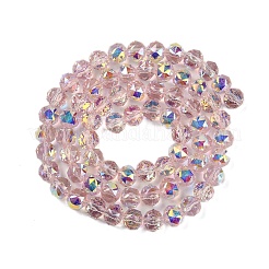 Прозрачные стеклянные бусины гальваническим пряди&nbsp;EGLA-N002-34C-C18