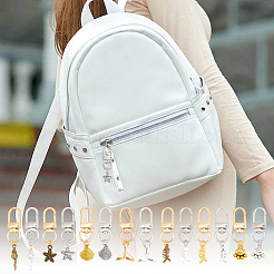 28 шт. 14 стиля сплава для застежки-молнии HJEW-OC00060