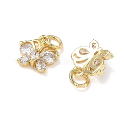 Медные прозрачные кубические циркониевые подвески&nbsp;KK-L253-18G-01