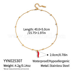 Летние кулоны из нержавеющей стали с красной эмалью и перцем чили для женщин DZ8170-1