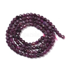 Натуральные рубиновые бисерные пряди X-G-I379-A01-01