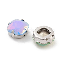 Квадратный опал пришиваем стразами&nbsp;RGLA-G024-07B-P