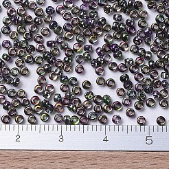 MIYUKIラウンドロカイユビーズ  日本製シードビーズ  11/0  （rr4571)マジックオーキッド  2x1.3mm  穴：0.8mm  約50000個/ポンド&nbsp;SEED-G007-RR4571