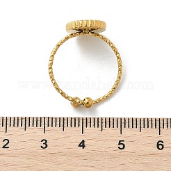 Овальные манжеты из ракушки пауа из нержавеющей стали 304 для женщин RJEW-G346-07G-01