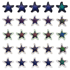 50шт 5 цвета стеклянные бусины&nbsp;GLAA-SP0001-57