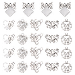 24шт 6 стиля подвески из сплава с кристаллами и стразами&nbsp;FIND-TA0006-20P