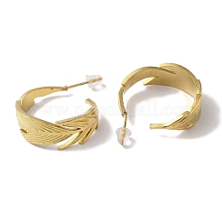 Серьги-гвоздики из нержавеющей стали с вакуумным покрытием PVD 201 EJEW-B059-12G