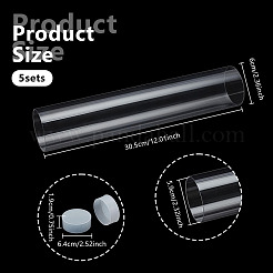Tubes de rangement transparents en plastique PC et PE pour billes&nbsp;AJEW-WH0596-948F