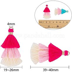Хлопковая нить кисточкой украшения кулон FIND-NB0001-07