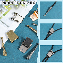 Bolo Tie Verschluss-Sets&nbsp;FIND-GF0007-27A