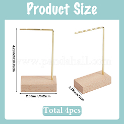 Деревянные с железными серьгами ODIS-WH20011-002G