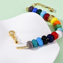 Браслеты из бусин лэмпворк ручной работы BJEW-C115-01