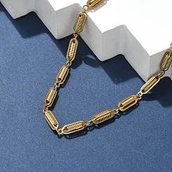 Ожерелья из спиральной цепочки из нержавеющей стали 304 NJEW-S442-10G