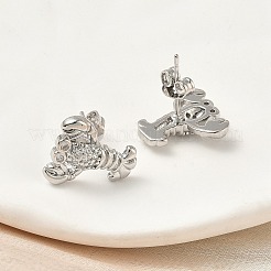 Серьги-гвоздики из циркония EJEW-A145-03B-P