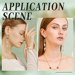 60 шт. 5-х видов стеклянных бусин LAMP-DC0001-09