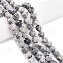 Натуральный камень карта/камень пикассо бусины нити G-T141-03A