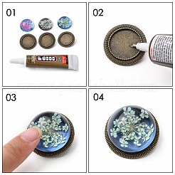 Сплавочная фурнитура для броши PALLOY-O038-20AB-NF