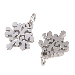 Подвески из экологически чистой хирургической нержавеющей стали 316 с микропаве из кубического циркония&nbsp;RB-I078-76P-NR