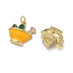 Латунь эмаль подвески&nbsp;KK-H256-07G-02