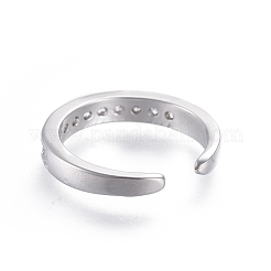 Регулируемые латунные кольца на мыске&nbsp;RJEW-EE0002-06P