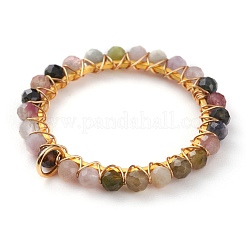 Подвески из натурального разноцветного турмалина&nbsp;PALLOY-JF00590-02