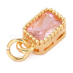 Настоящие 18-каратные позолоченные подвески из латуни с инкрустацией из кубического циркония&nbsp;ZIRC-L100-075G