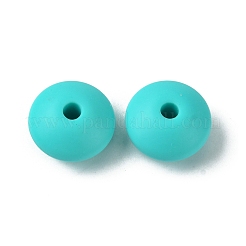 Perles focales en silicone de qualité alimentaire rondelle&nbsp;SIL-F003-07E