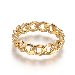 Кольца унисекс из нержавеющей стали 304 X-RJEW-L092-01G-17mm