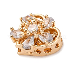 Стойки обшивки латунь микро проложить кубического циркония бусы KK-Z082-12G