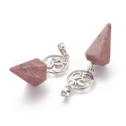 Природные подвески родохрозите&nbsp;G-O194-05