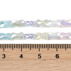 Chapelets de perles en verre électroplaqué&nbsp;EGLA-G039-06A-01