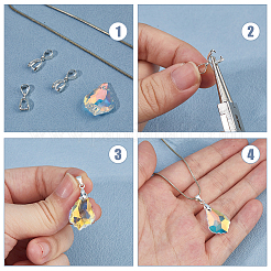 4 шт. 925 поручни для ледоруба из стерлингового серебра&nbsp;FIND-HS0002-08C