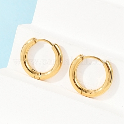 Серьги-кольца Huggie Hoop из нержавеющей стали 304 с ионным покрытием (IP) EJEW-O087-06B