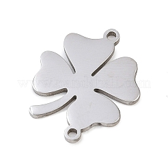 Подвески-коннекторы в виде клевера из нержавеющей стали 304 ко Дню Святого Патрика&nbsp;STAS-Z183-04P