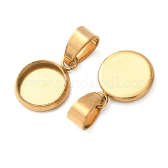 Pendentifs cabochons en acier inoxydable 304&nbsp;STAS-L282-010G-02