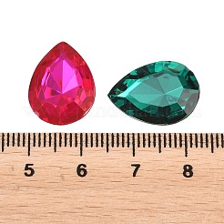 Acryl-Strass-Spitze zurück Cabochons&nbsp;GACR-DJ0-13x18mmC-M