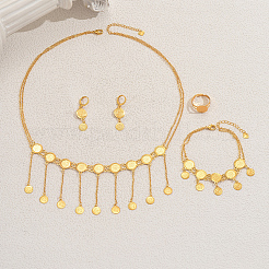 Винтажный набор украшений в этническом стиле с кисточками из латуни для женщин DI1979