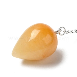 Wünschelrutenpendel aus natürlicher Topas-Jade&nbsp;G-R492-01S-07