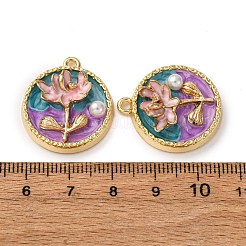 Подвески из эмалевого сплава легкого золота ENAM-B028-35KCG-03