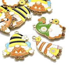 12 шт. 6 стиля эмалевые подвески из сплава с пчелиной тематикой&nbsp;FIND-FP0002-92