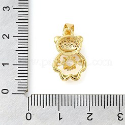 Подвески из латуни с покрытием медвежьей стойки&nbsp;KK-S396-22