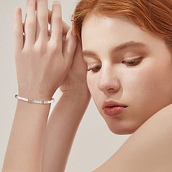 60 шт. 2-х цветные бусины из нержавеющей стали 201 STAS-UN0052-07