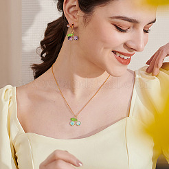 28 шт. 7-х цветные подвески из стекла с эффектом потрескивания при запекании PALLOY-TAC0185