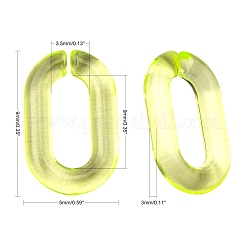 Anneaux de liaison acryliques transparents&nbsp;TACR-R147-02-M