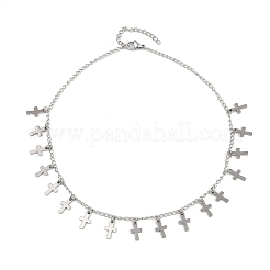 Хеллоуин 304 нержавеющая сталь панцирные цепочки кисточки ожерелья&nbsp;NJEW-JN05370-01